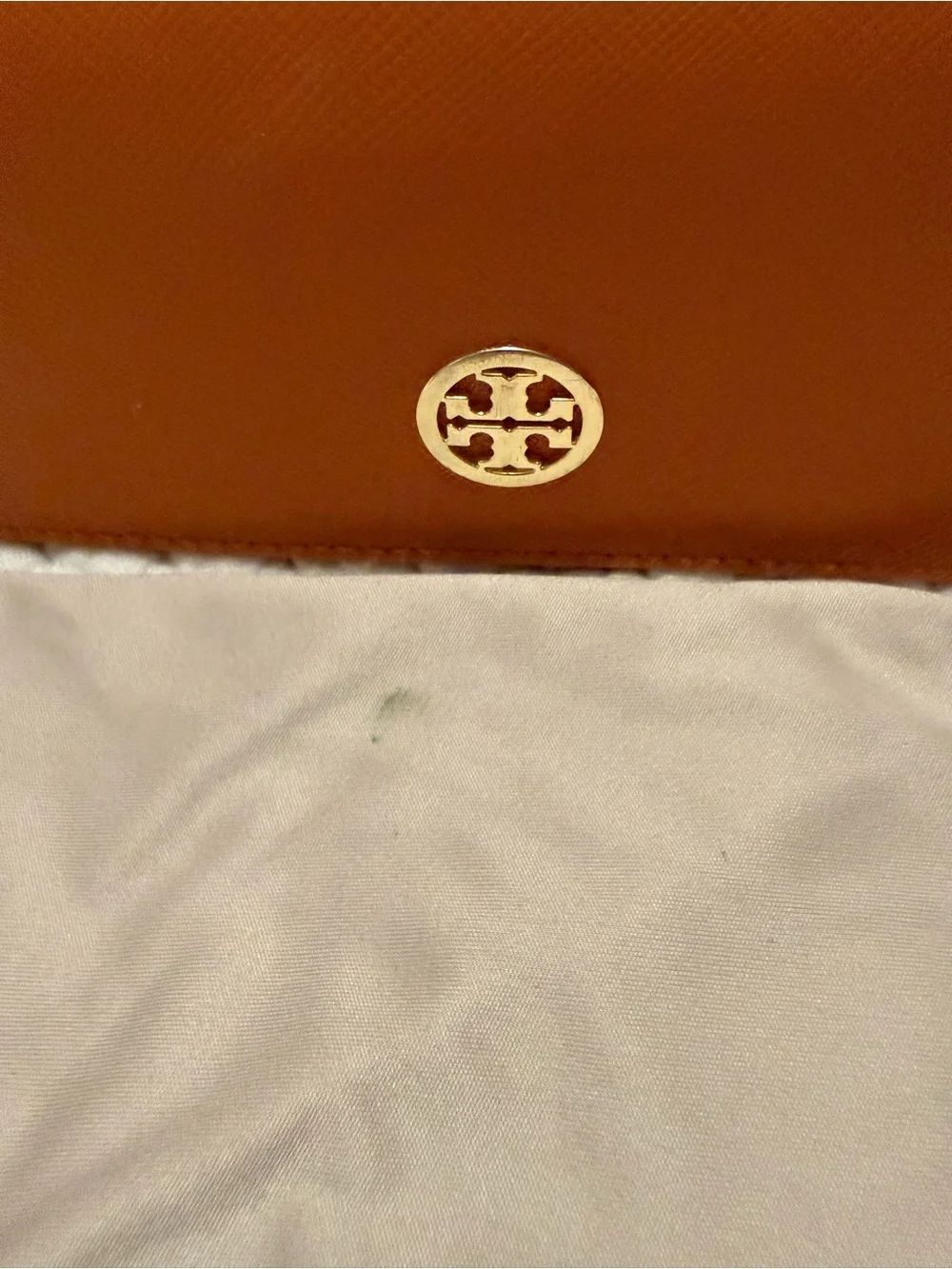 Tory Burch Black Sunglasses with Orange Case and Cream Pouch